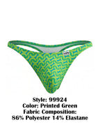 Men's Vibrant printed thong