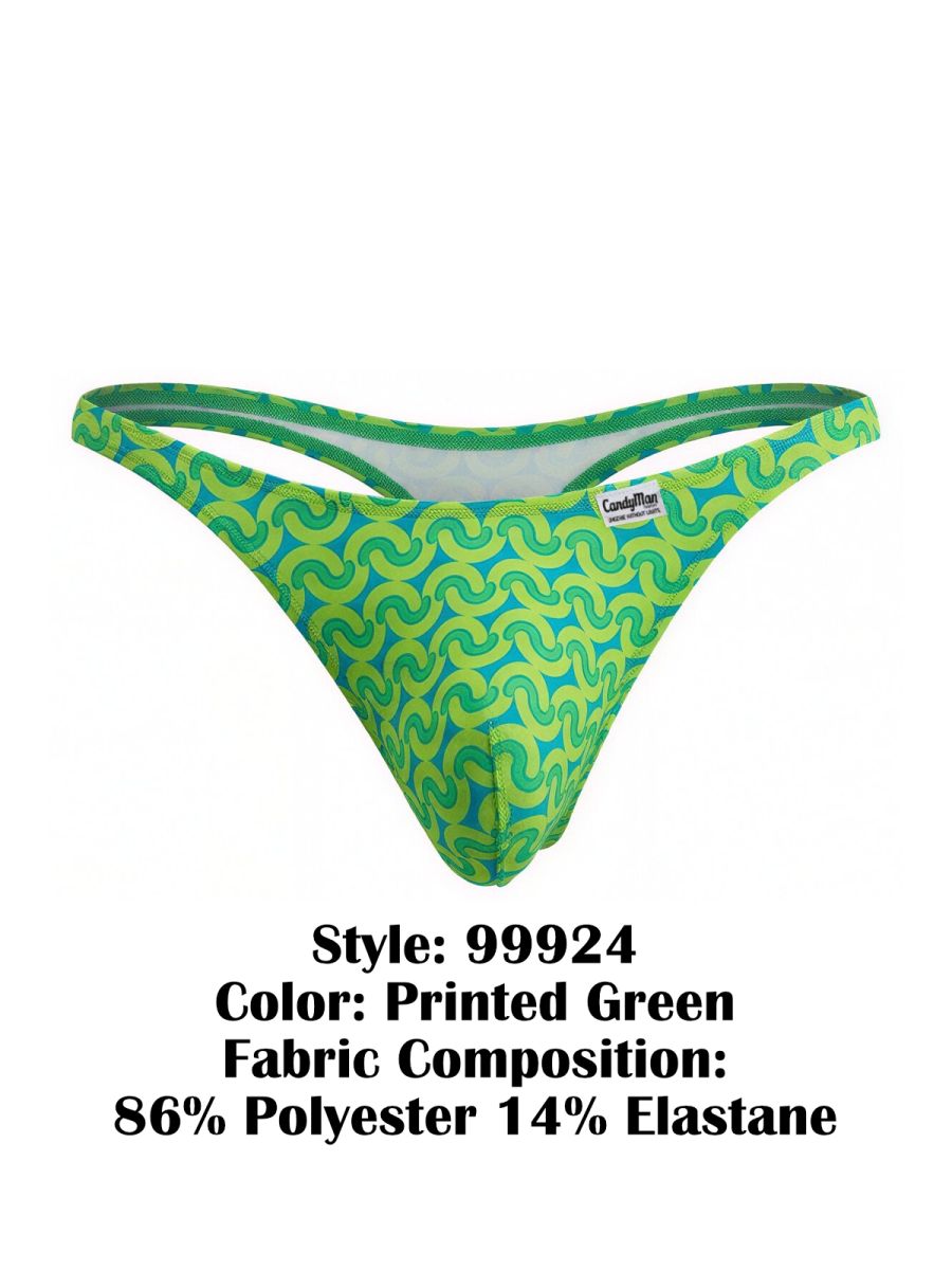 Men's Vibrant printed thong