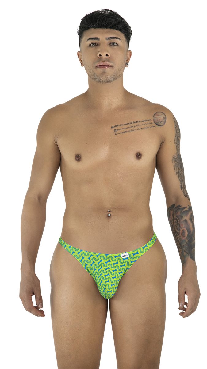 Men's Vibrant printed thong