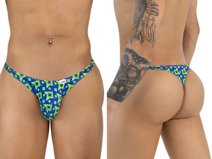 Men's Vibrant printed thong