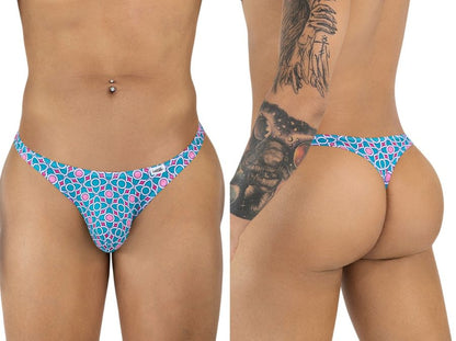Men's Vibrant printed thong