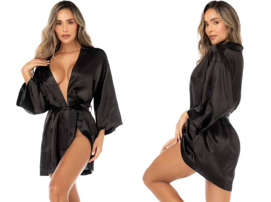 Luxurious satin robe by Mapale