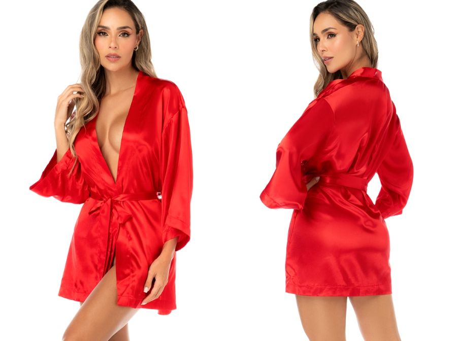 Luxurious satin robe by Mapale