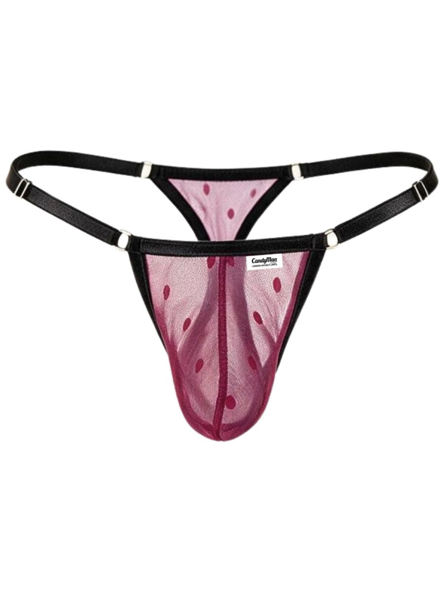 CandyMan Men's Mesh Thongs mesh fabric with a lightweight, comfortable design