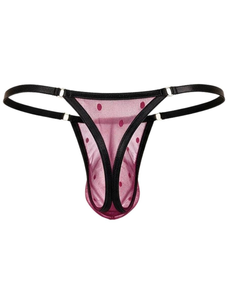 CandyMan Men's Mesh Thongs mesh fabric with a lightweight, comfortable design