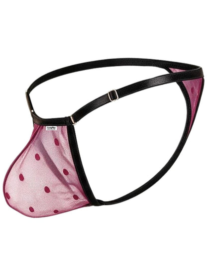 CandyMan Men's Mesh Thongs mesh fabric with a lightweight, comfortable design