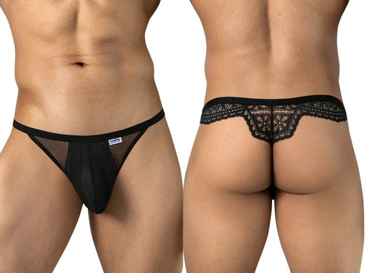 Mesh-Lace Thongs