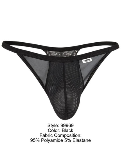 Mesh-Lace Thongs