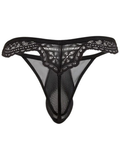Mesh-Lace Thongs