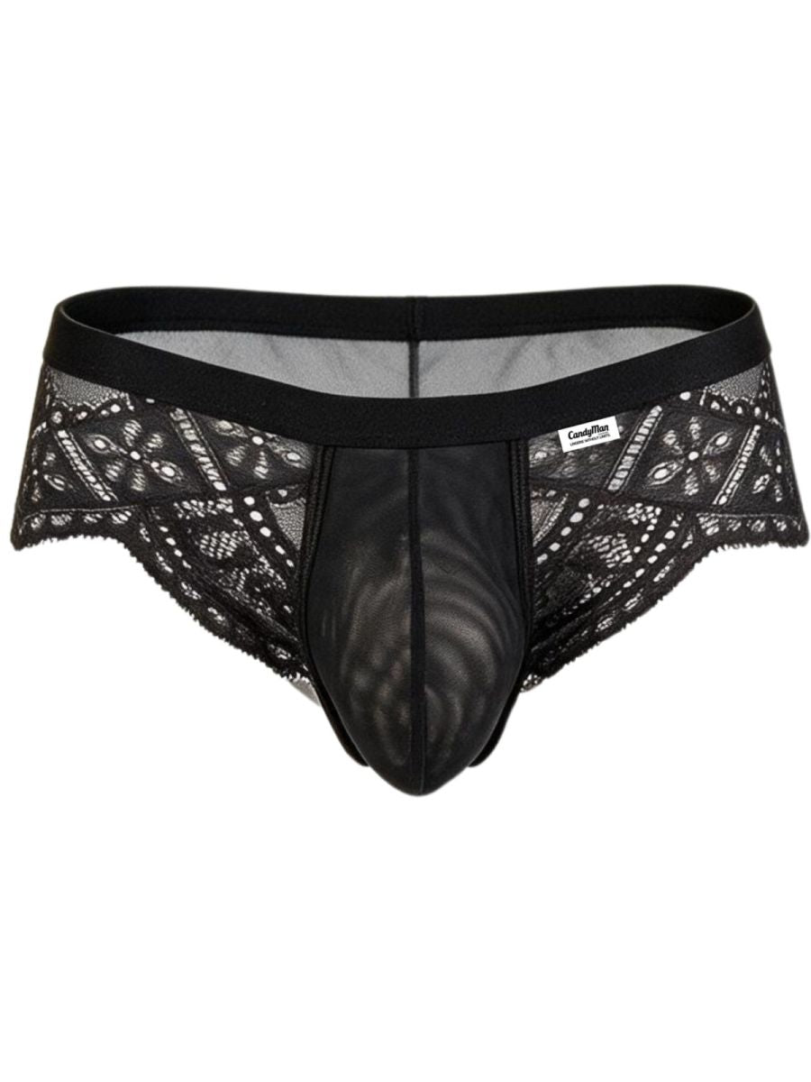 Mesh-Lace Briefs
