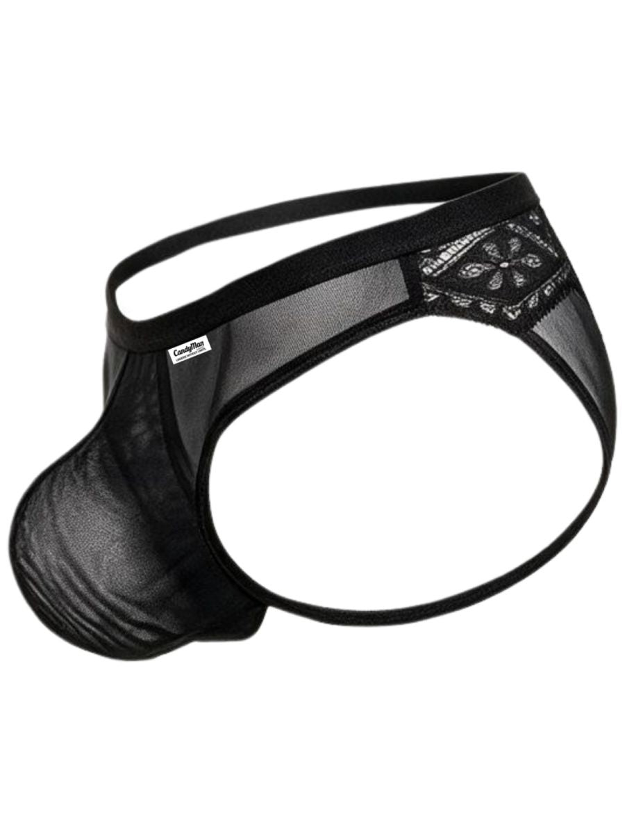 Mesh-Lace Thongs
