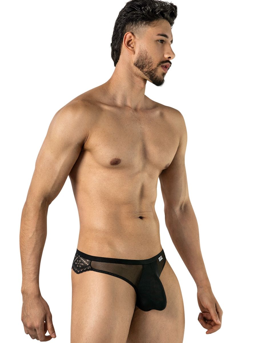 Mesh-Lace Thongs