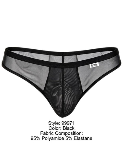 Mesh-Lace Thongs