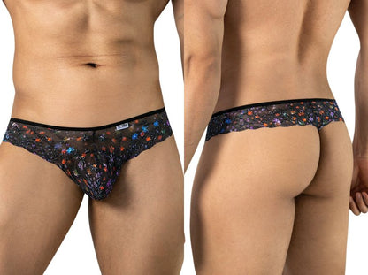Printed Mesh Thongs