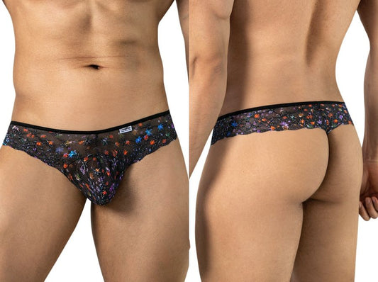 Printed Mesh Thongs