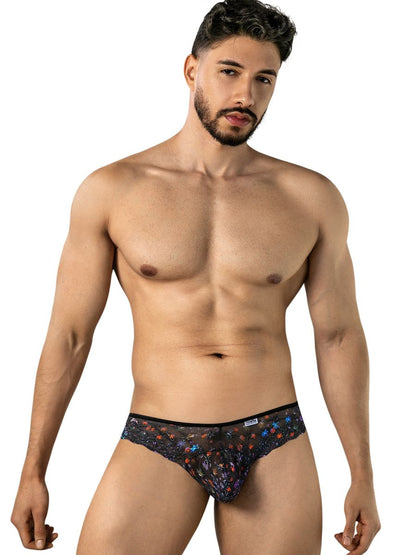 Printed Mesh Thongs