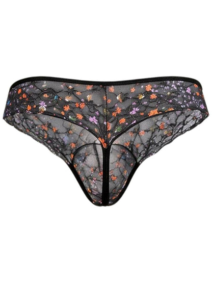 Printed Mesh Thongs