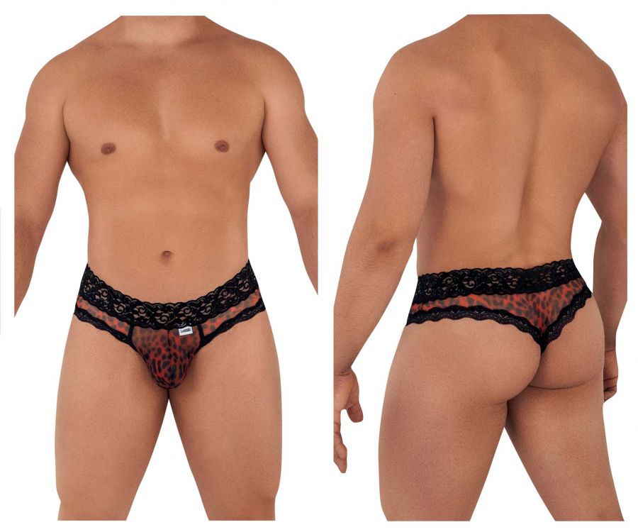 Mesh-Lace Thongs
