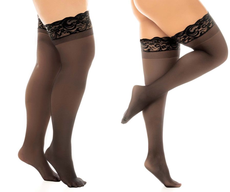 Sheer Thigh Highs with Stay Up