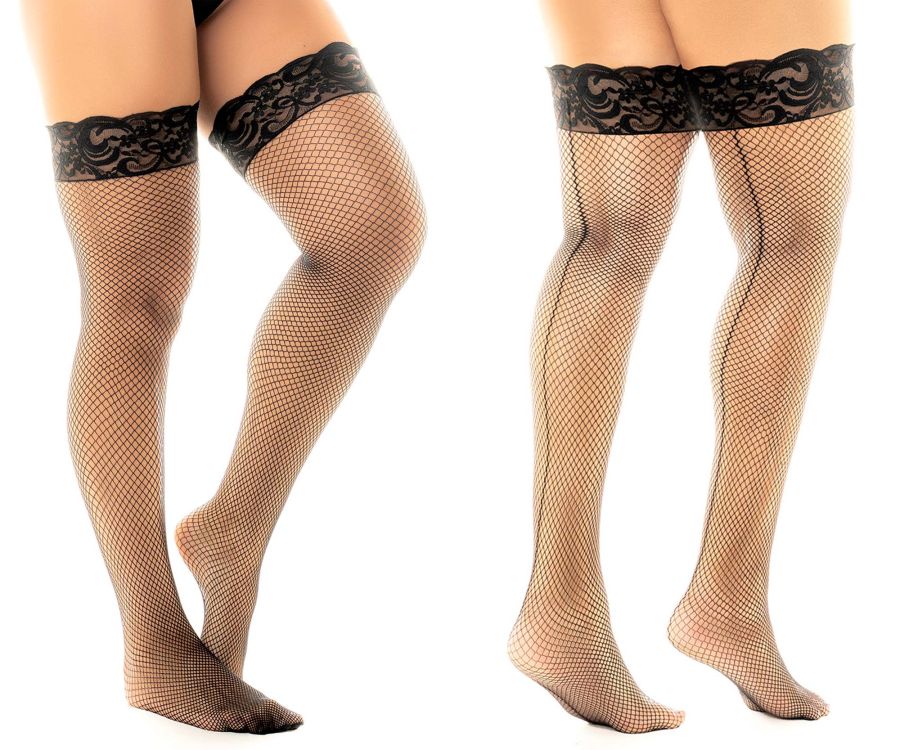 Fishnet Thigh Highs