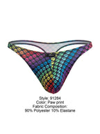 Printed Microfiber Thongs