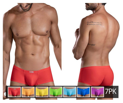 Clever Men's 7-pack of vibrant color boxer briefs underwear
