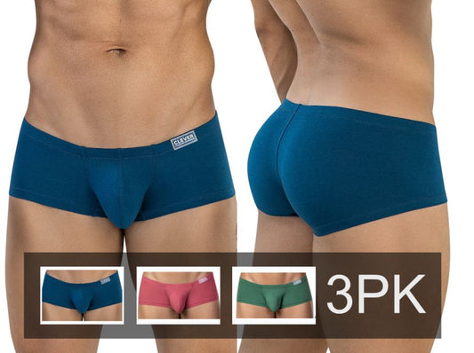 3PK Australian Men's Latin Trunks Underwear Multi Color