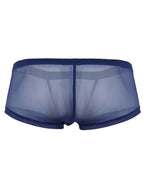 Clever 3-pack of sheer mesh trunk boxer briefs is built for a bold, breathable feel with a see-through micro-mesh body and clean contrast trim.