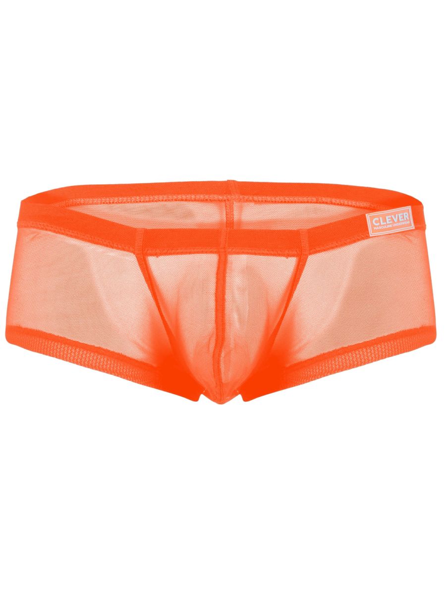 Clever 3-pack of sheer mesh trunk boxer briefs is built for a bold, breathable feel with a see-through micro-mesh body and clean contrast trim.