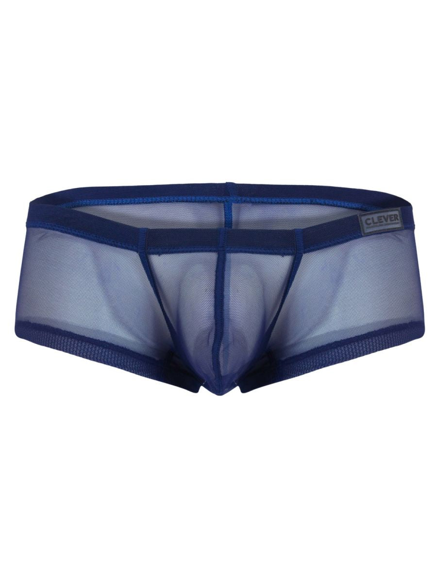 Clever 3-pack of sheer mesh trunk boxer briefs is built for a bold, breathable feel with a see-through micro-mesh body and clean contrast trim.