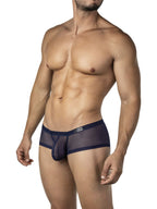 Clever 3-pack of sheer mesh trunk boxer briefs is built for a bold, breathable feel with a see-through micro-mesh body and clean contrast trim.