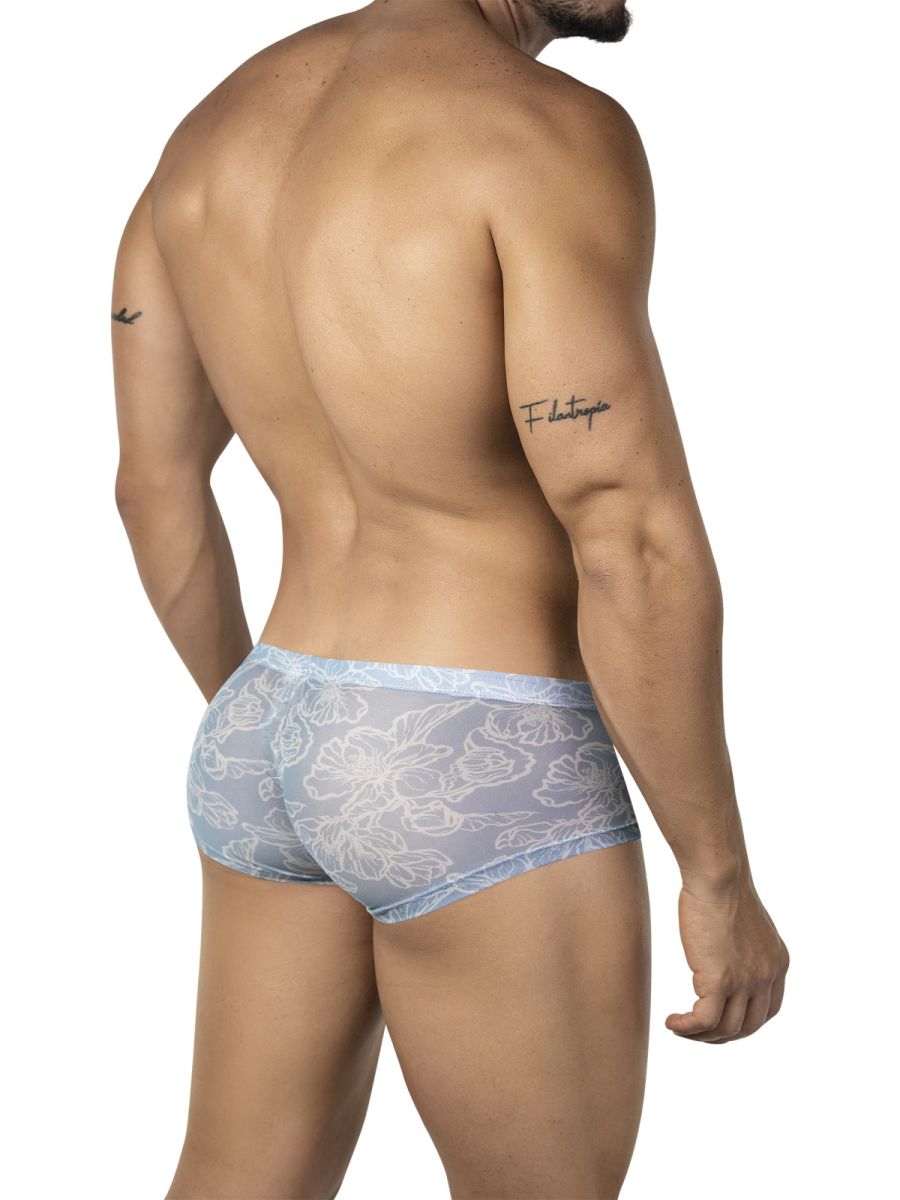 Clever 3-pack of sheer mesh trunk boxer briefs is built for a bold, breathable feel with a see-through micro-mesh body and clean contrast trim.