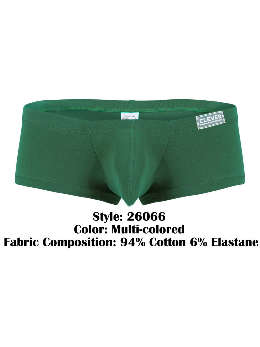 Men's 3PK Australian Latin Trunks Boxer Brief Contoured Pouch