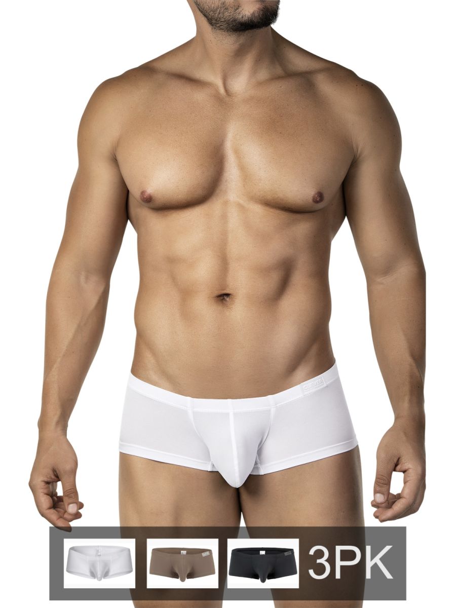 Men's 3PK Australian Latin Trunks boxer briefs second skin feel and contoured pouch