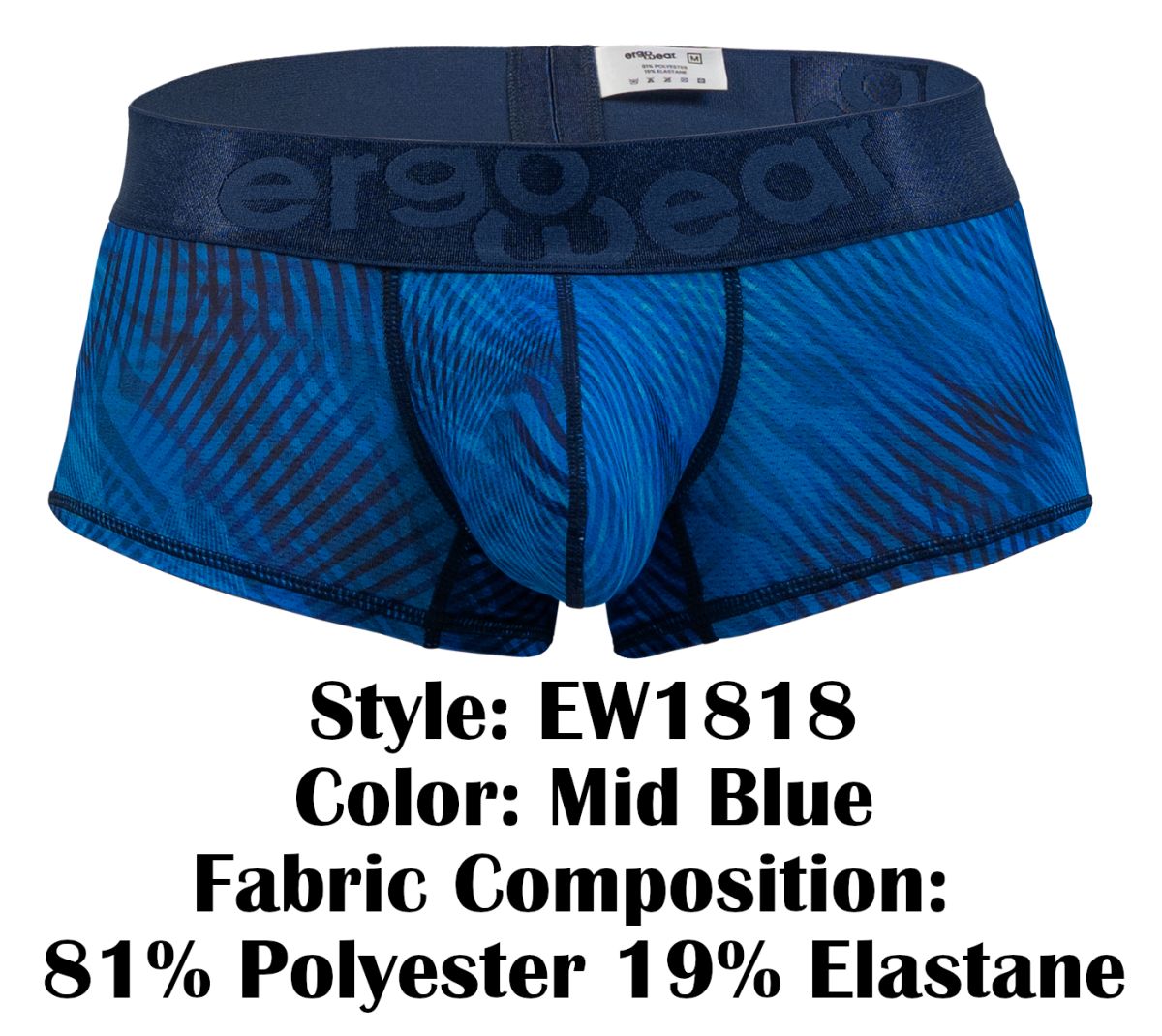 Men's MAX BOLD SE Trunks body hugging fit with ergonomic pouch that supports and shapes comfortably