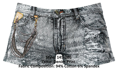 Dirty Denim Mini Short
