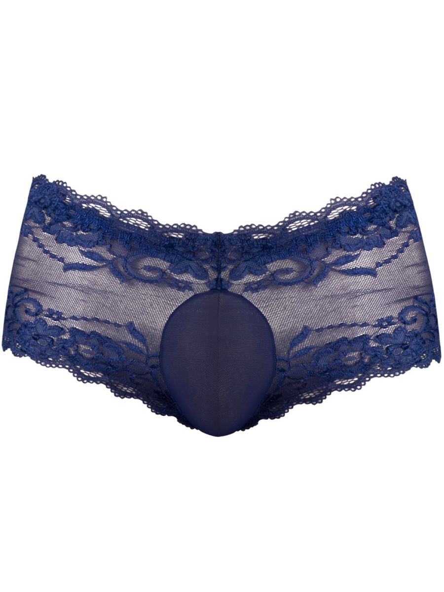 Sassy Lace Mini Short Sheer Pouch