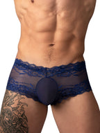 Sassy Lace Mini Short Sheer Pouch