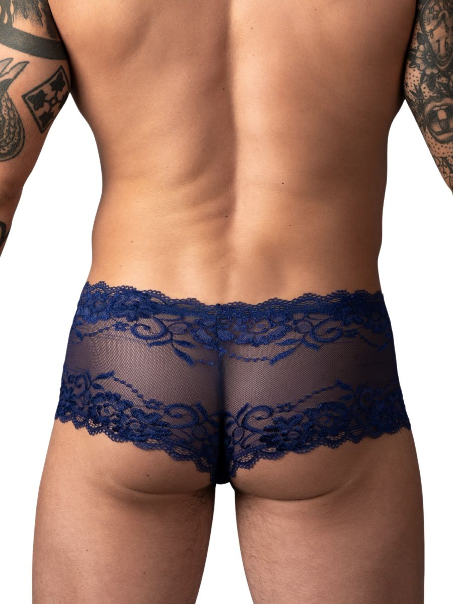 Sassy Lace Mini Short Sheer Pouch