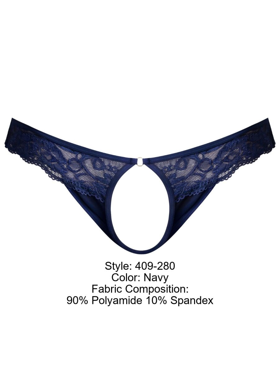 Sassy Lace Open Ring Thong