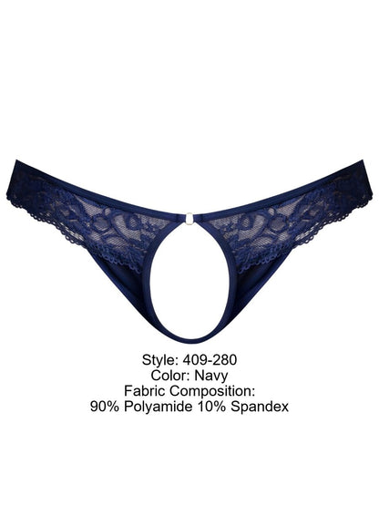 Sassy Lace Open Ring Thong