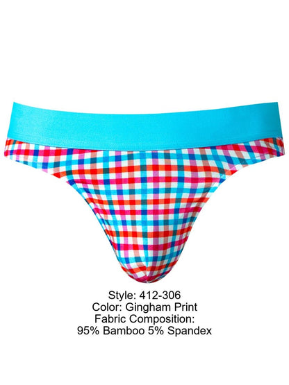 So Comfy Gingham Thong