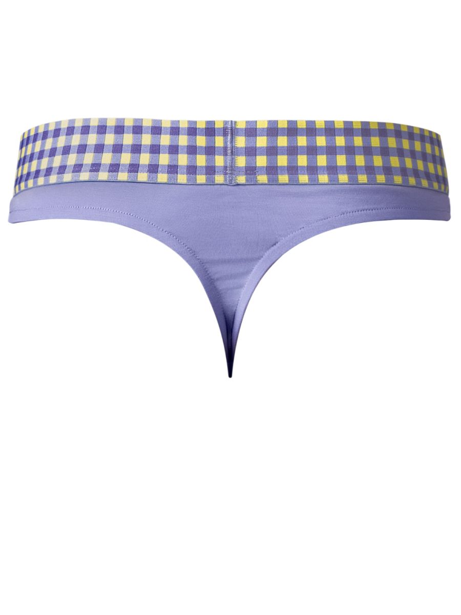 So Comfy Gingham Thong