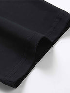 Dachshund Happy Pattern Printed T-Shirt Round Neck Short Sleeved T-Shirt, Pure Breathable Casual