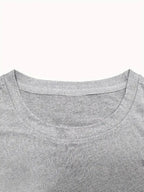 Humorous Stay Positive Skeleton Shark Graphic T-Shirt - 100% Cotton Soft Breathable Short Sleeve Tee, Casual Versatile Round Neck Top