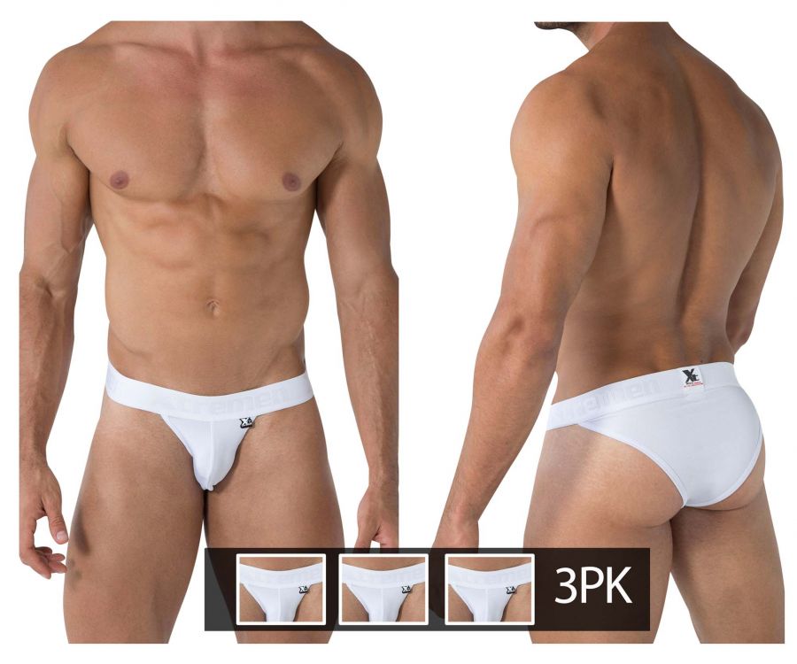 3PK Big Pouch Bikini Grey | Big Pouch Bikini White |Yummy Look